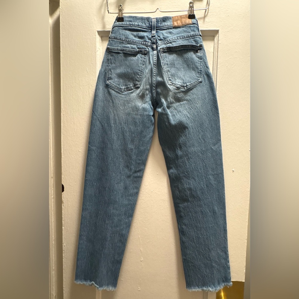 Madewell Perfect Vintage Straight Leg Mid Rise Blue Jeans Women's size 23 - Picture 8 of 13